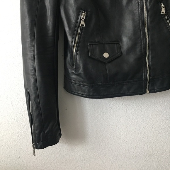 Vegan Leather Moto Jacket - Picture 6 of 8